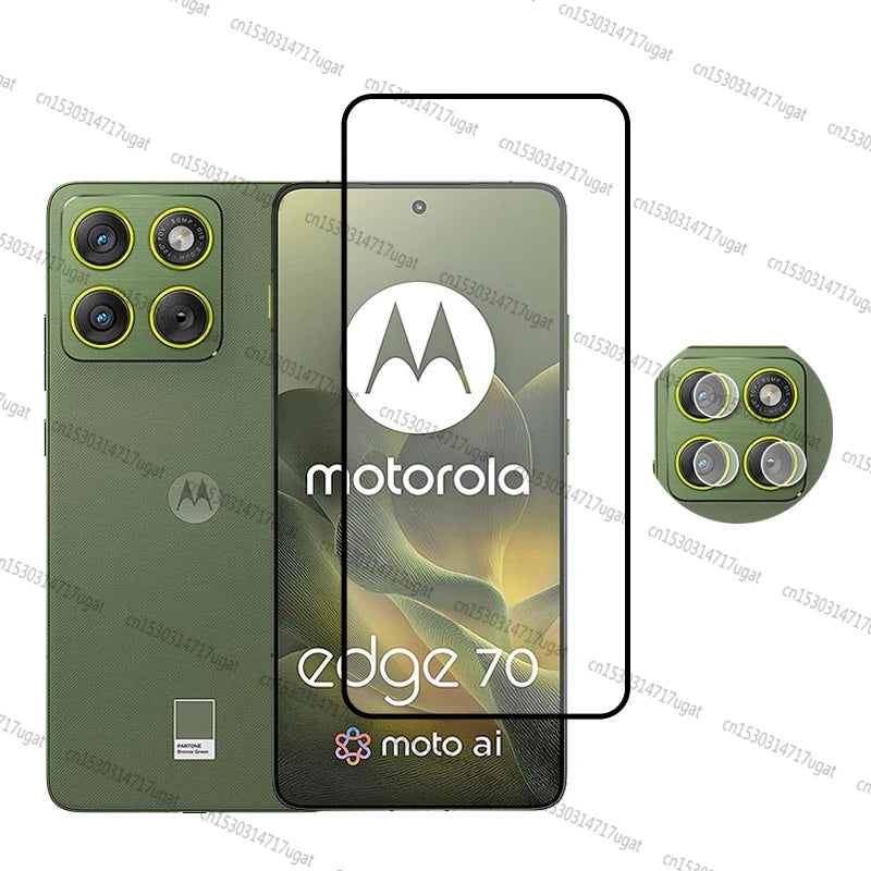 Full Cover Tempered Glass For Motorola Edge 70 Screen Protector Camera Lens Film For Moto Edge 70 Glass For Moto Edge 70 Glass