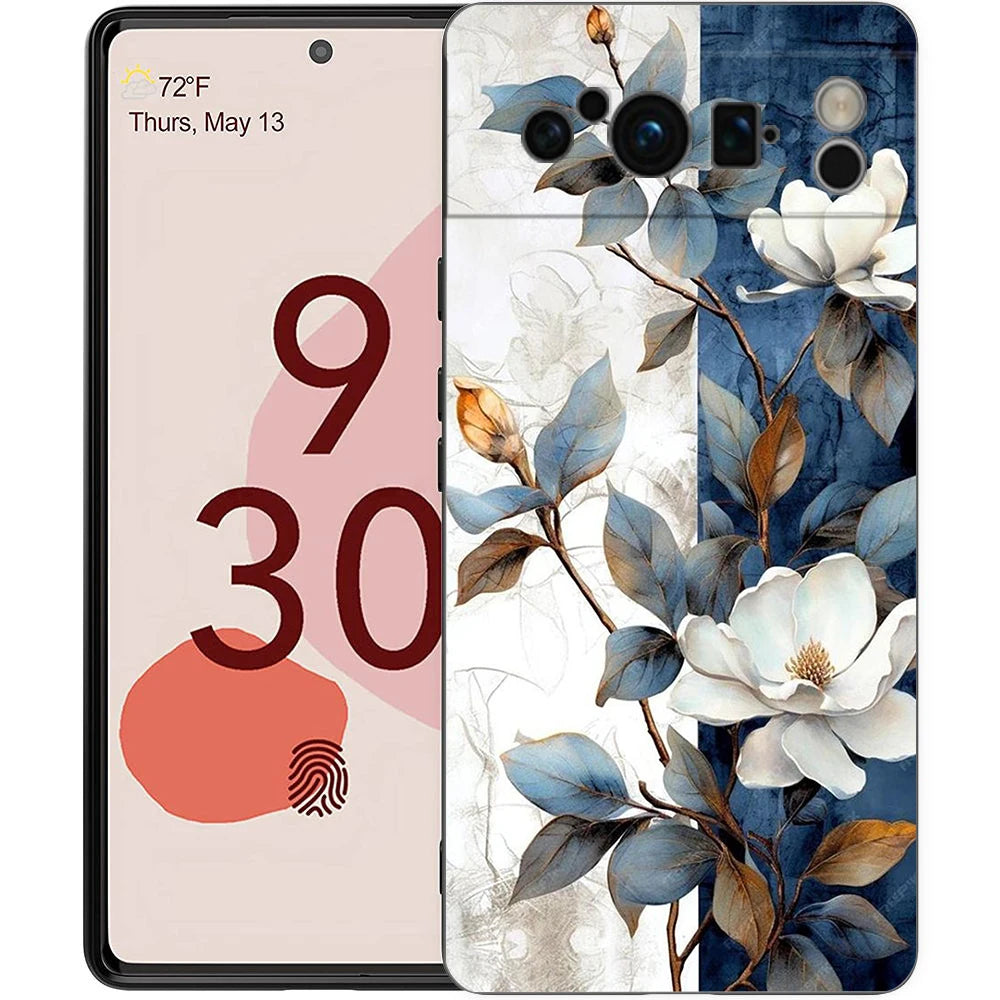 Summer Fruits Lemon Print Phone Case For Google Pixel 10 9 8 7 Pro 9A 8A 7A 6A 6 Pro XL Soft TPU Bumper Black Cover