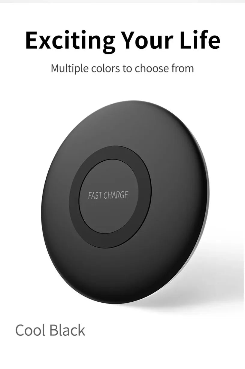 15W Fast Wireless Charger Pad For Samsung For Galaxy S25 S24 S23 S22 S21 Ultra Z Fold Flip 6 4 5 Note10 Note20 S10 Plus QI Pad