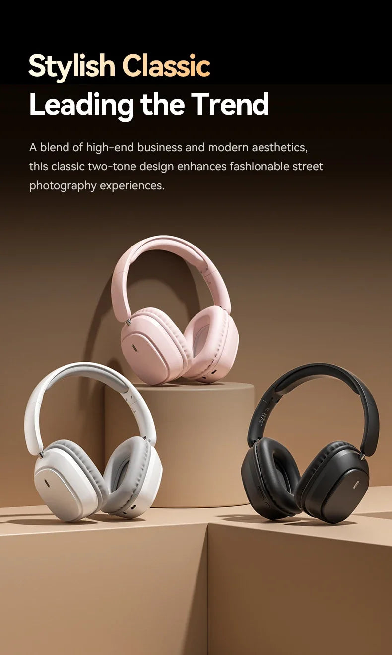 SY-T11 Wireless Headphones Bluetooth 5.3 Over Ear Headset With Mic Bass/Pop Mode Hi-Res HiFi Wired Headphones 90H APP For XiaoMi
