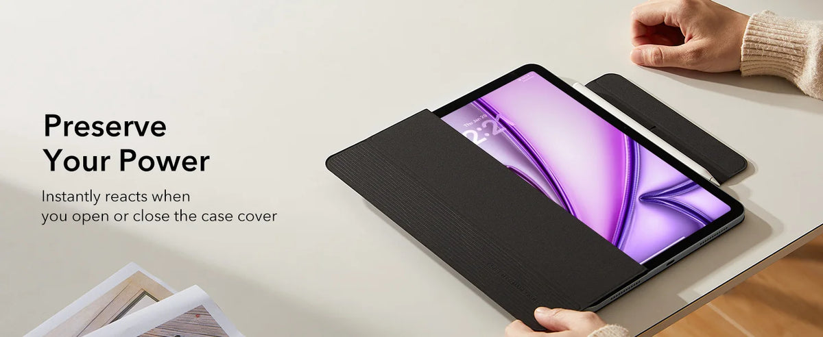 ESR for iPad Air 11 Inch Case M4/M3/M2 (2026/2025/2024) Powerful Magnetic Cover for iPad Air 5th/4th Gen (2022/2020)Auto Wake