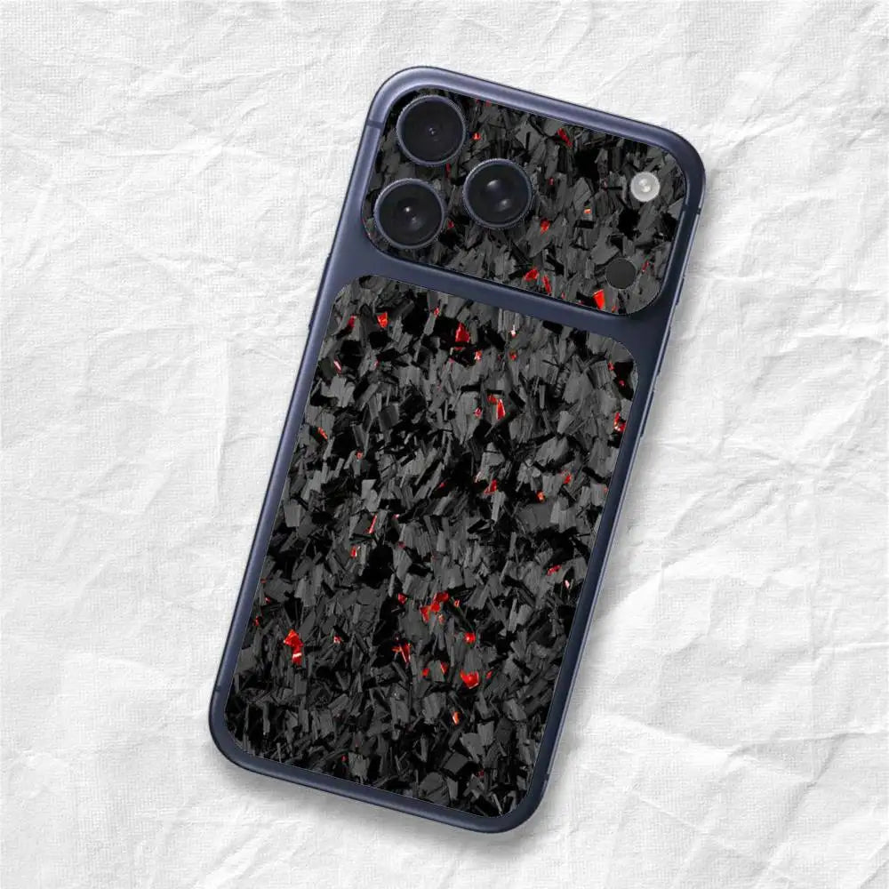 Carbon Pattern Sticker Film Back Skin for iPhone 17 Pro Max