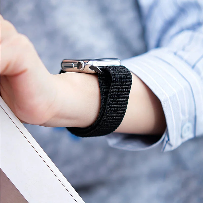 Nylon Loop Strap for Apple Watch Band 46mm 40 44 45mm 41mm  Breathable Bracelet for IWatch Series 11 10 9 8 7 Ultra3 2 49mm band
