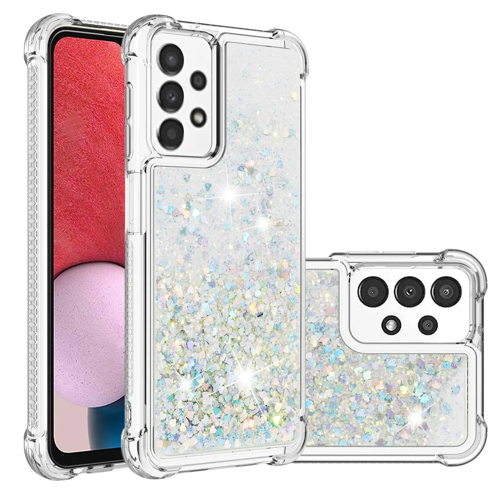 Glitter Liquid Quicksand Case For Samsung S24 Soft Cover For Galaxy S23 S22 Ultra S21 S10 S9 PLUS S20 S23 S21 FE Transparent
