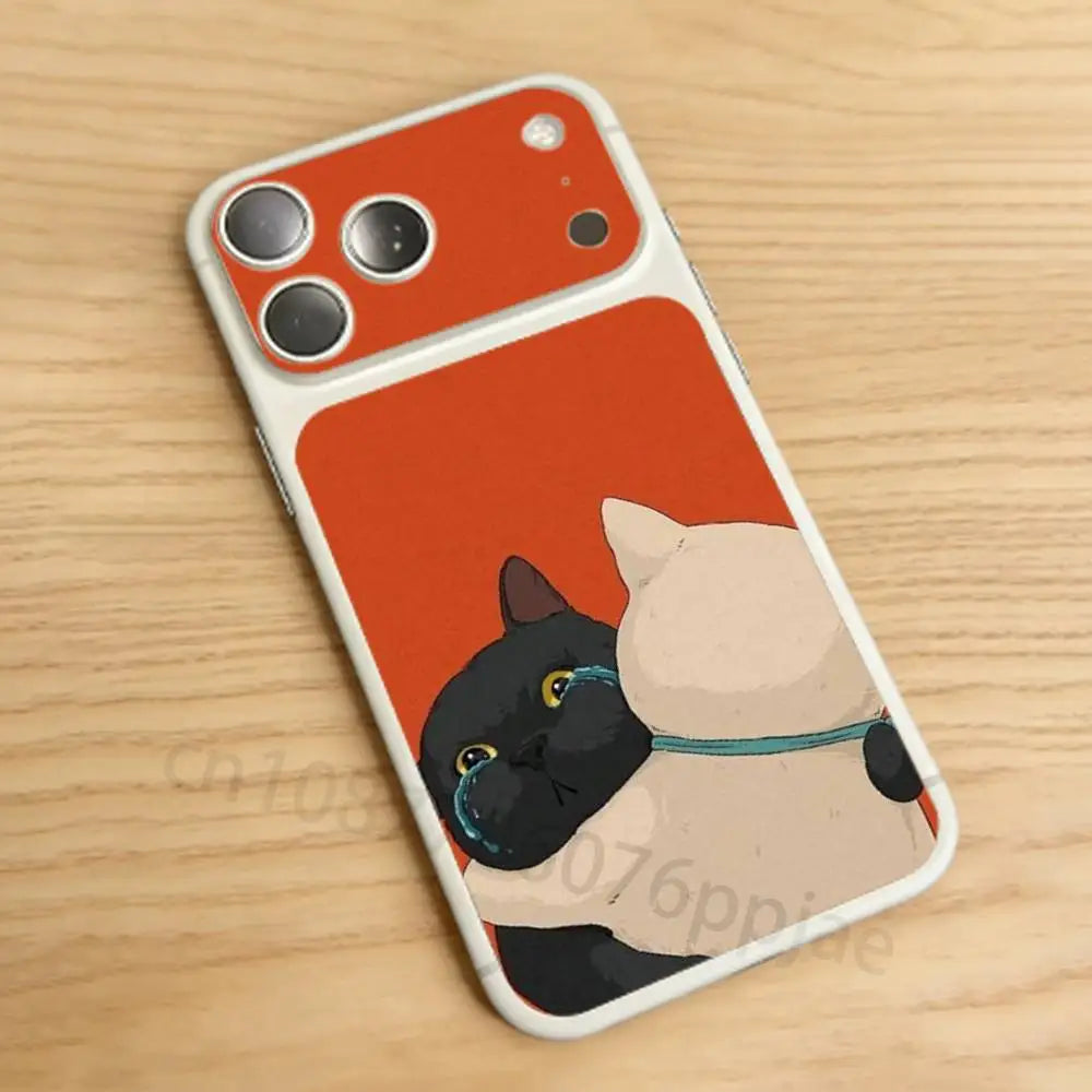 Cute pet illustrations For iPhone 17 pro Max/17 pro Full Cover Decal Skin Wrap Colorful Rear Protective Sticker Film