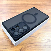 Luxury Matte Case For Samsung Galaxy S26 S25 S24 23 S22 Ultra Plus FE A17 A57 A56 A55 A37 A36 A35 A16 A15 Magsafe Charge Cover