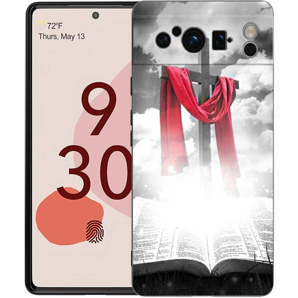 Faith Christian Religious Jesus Clear For Google Pixel 9 8 7 6 7A 6A Pro Shockproof Soft TPU Cover Pixel 9 Pro XL Phone Case Bag