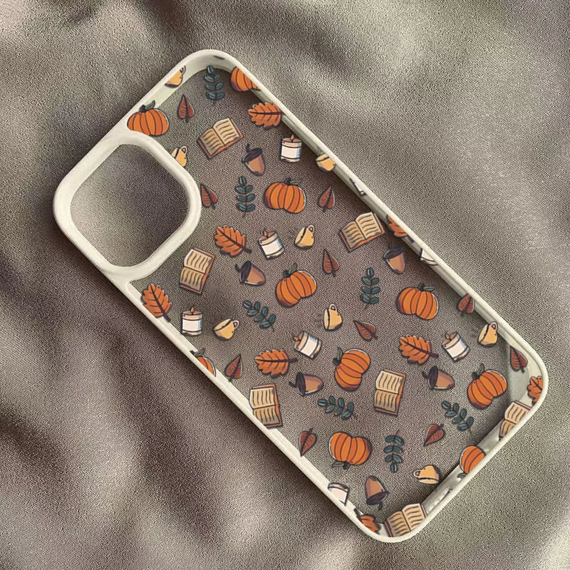 Halloween Cute Pumpkin Skull Transparent Phone Case for iPhone 16 17 15 14 11 13 12 Pro Max Mini 16E 17Air New Shockproof Cover
