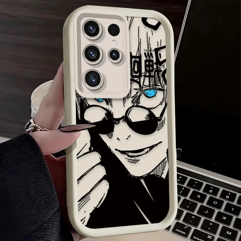 Anime Jujutsu Kaisen Phone Case for Samsung Galaxy S24 S25 S23 Ultra S22 S21 Plus FE A36 A56 A26 A16 A06 A15 A25 A35 A55 5G Enit