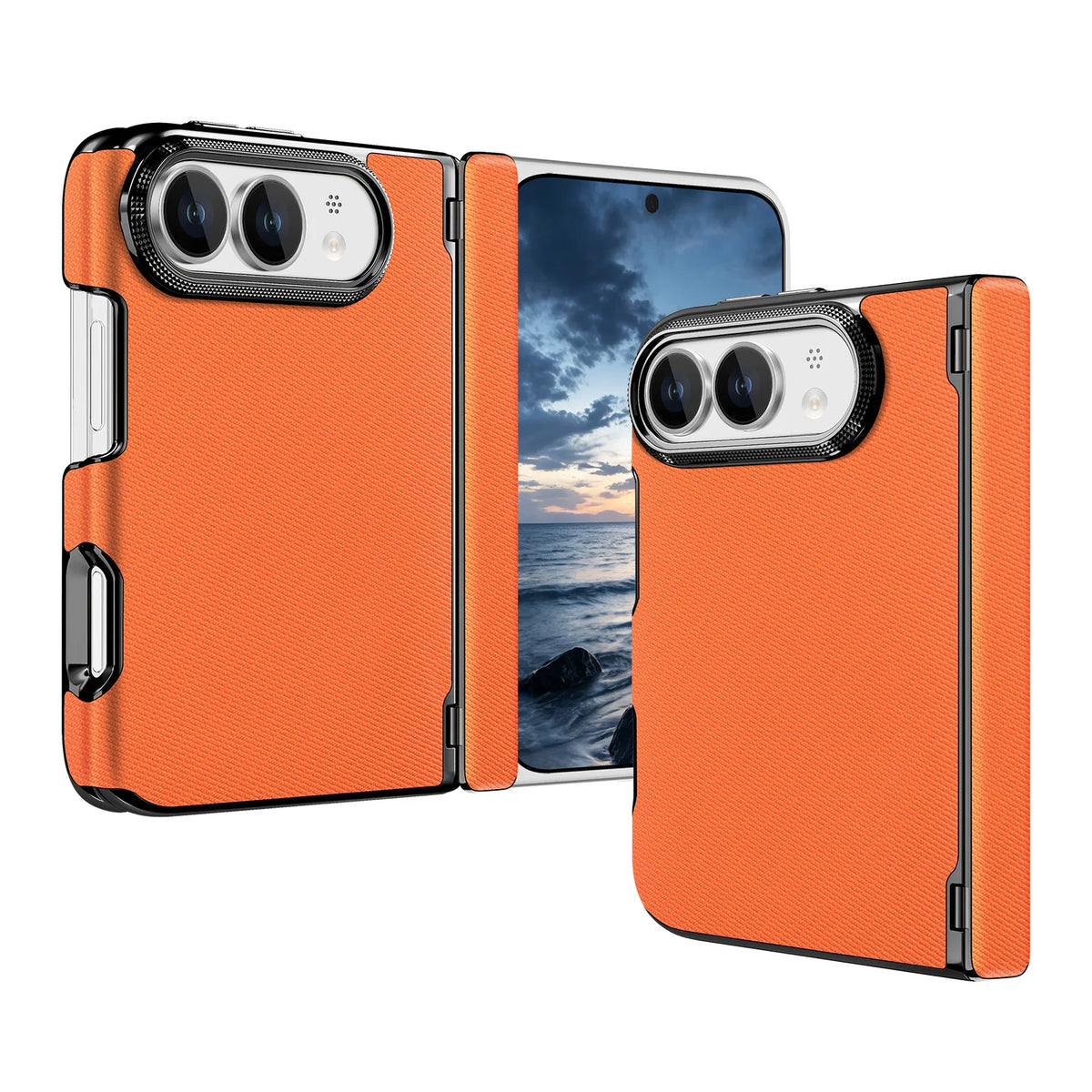 For iPhone Ultra 18 Fold Case Luxury Leather Matte Magnetic Wireless Charging Shockproof Protection Hard Back Cover Accessories