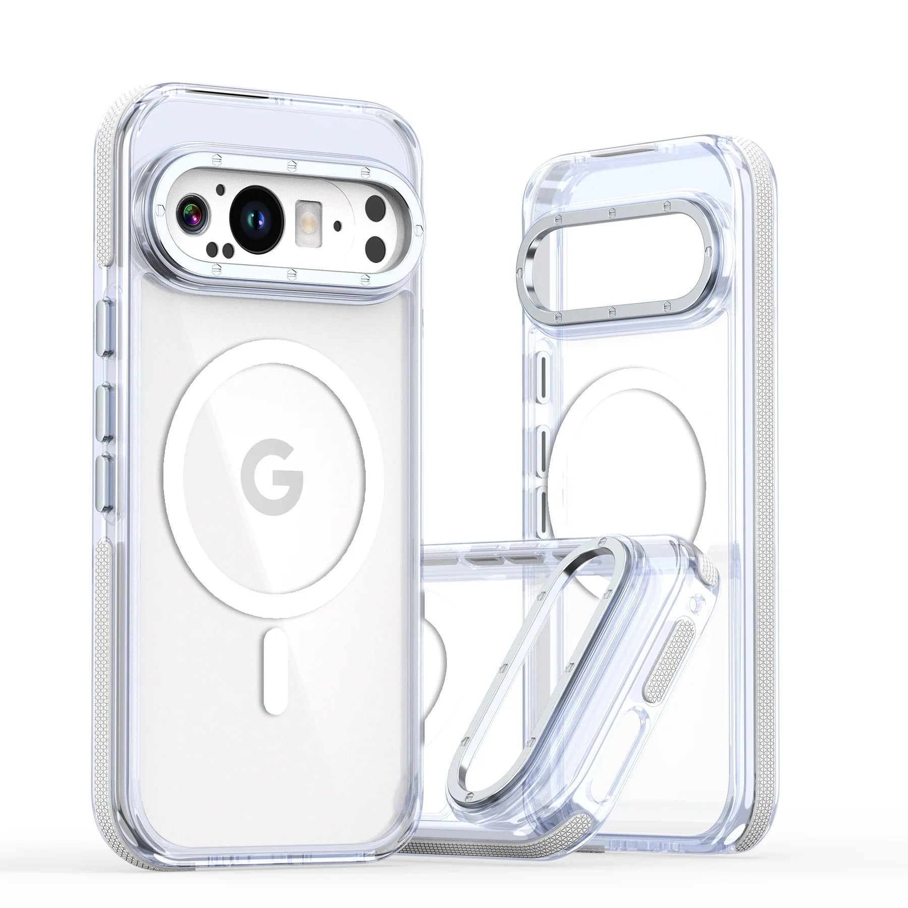Luxury High Transparent Phone Case For Google Pixel 10 9 Pro XL 10Pro 5G For Magsafe Magnetic Wireless Charging Shockproof Cover