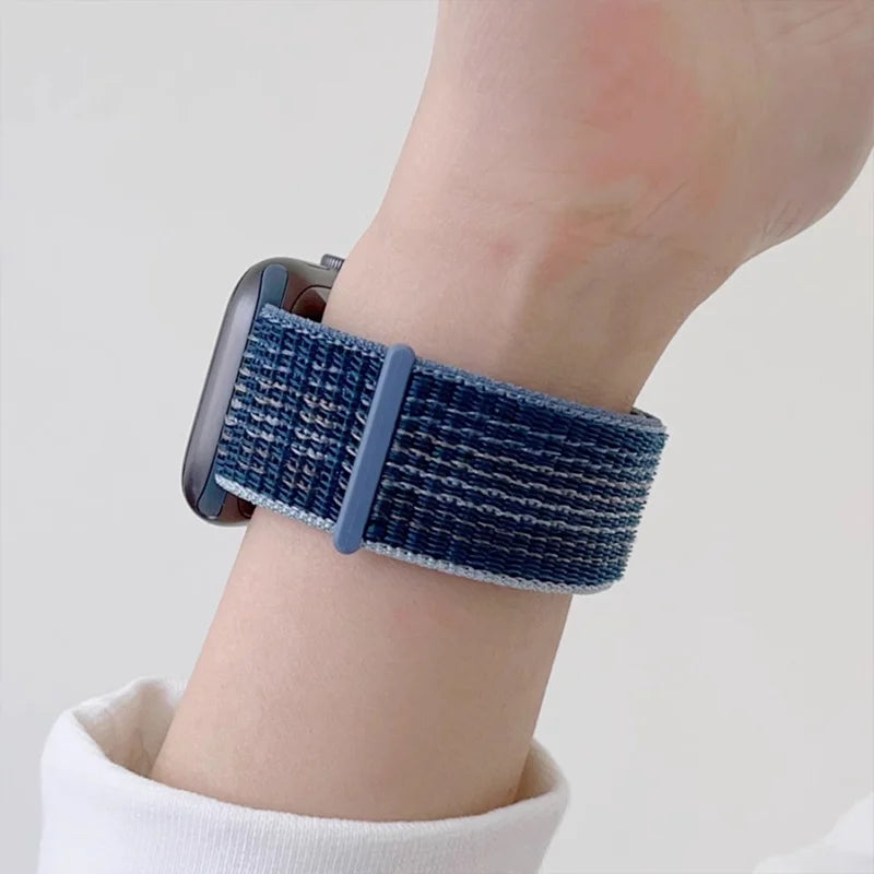 Nylon Loop Strap for Apple Watch Band 46mm 40 44 45mm 41mm  Breathable Bracelet for IWatch Series 11 10 9 8 7 Ultra3 2 49mm band