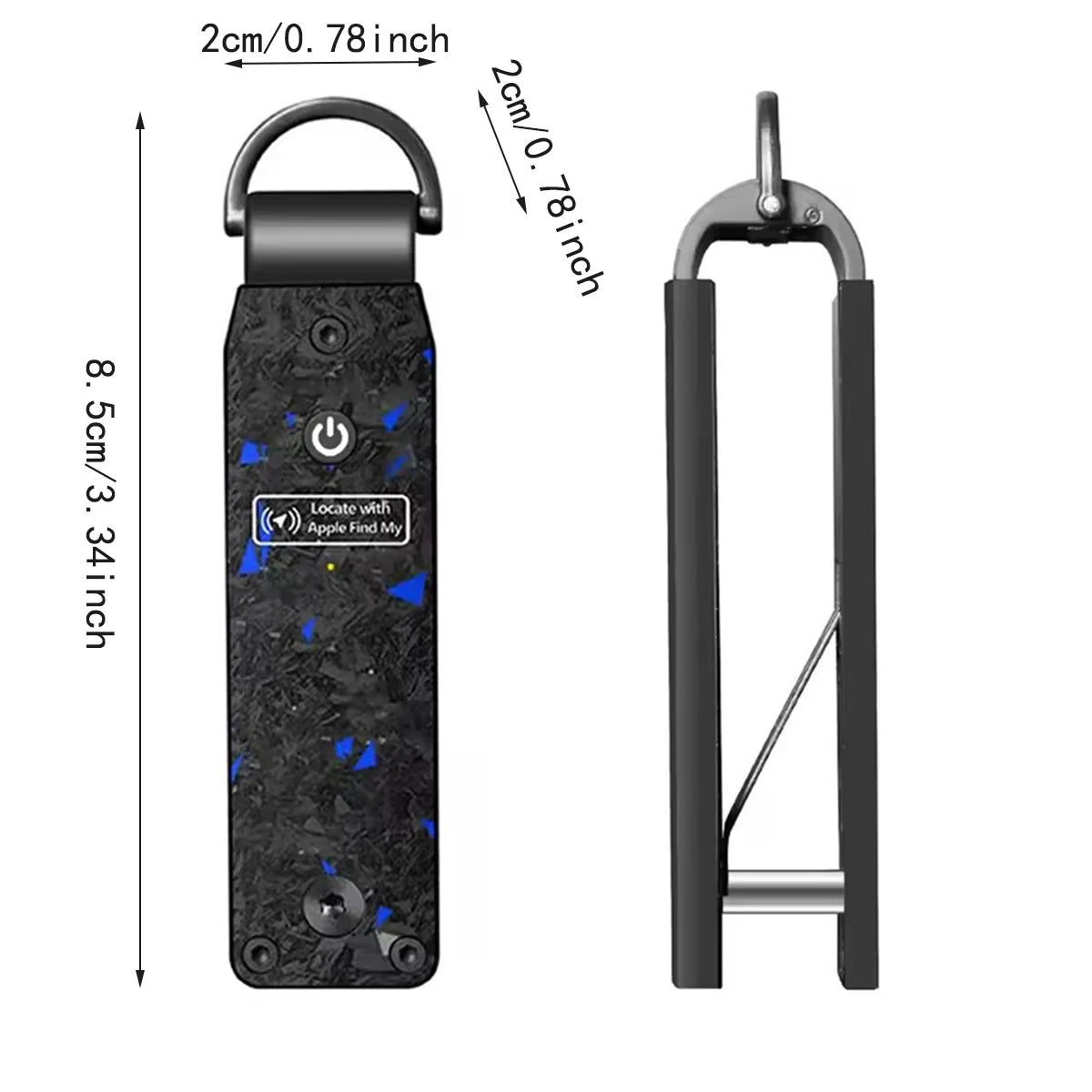 Air Keychain Car Key Chains with GPS Tracker Key Finder Built-in Airtag Chips Works with Apple Find My iOS Only Key Organizer
