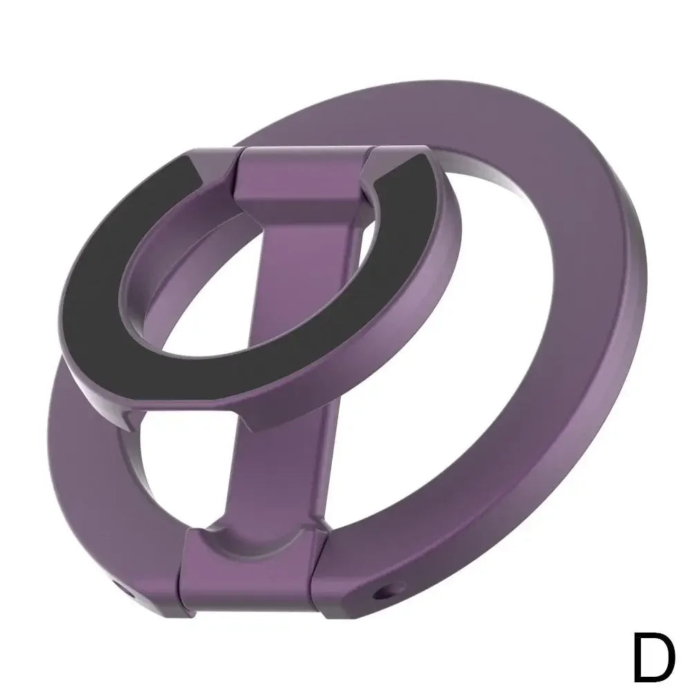Magnetic Phone Ring Holder Dual-Side Magnet 360° Rotation Ultra-Thin Foldable Portable Desktop Phone Stand for iPhone 17 16 15