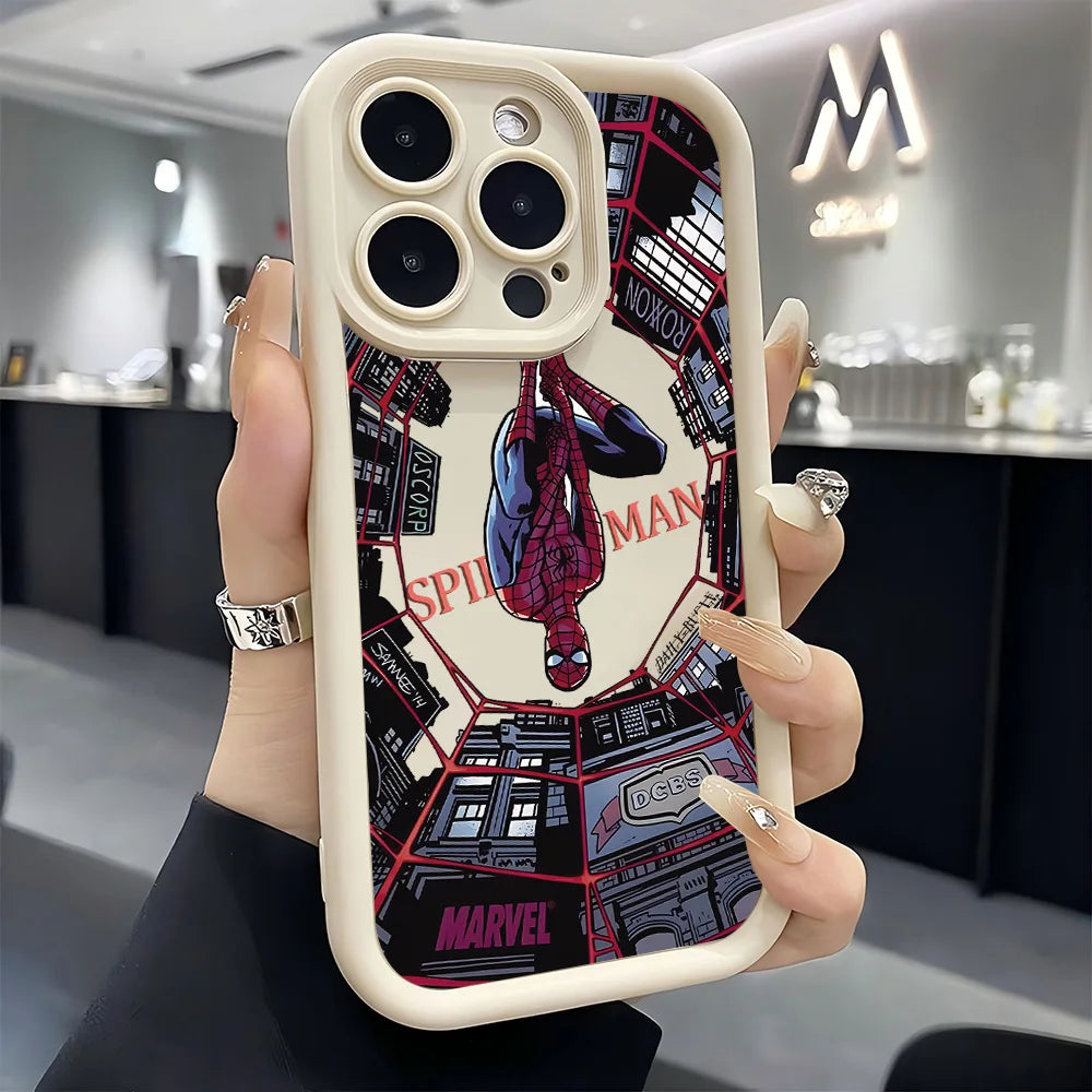HOT Anime Spiders Mans Phone Case for Samsung S26 S25 S24 S23 S22 S21 S20 F06 M16 Note 20 FE Plus Ultra 4G 5G Soft Silicone TPU