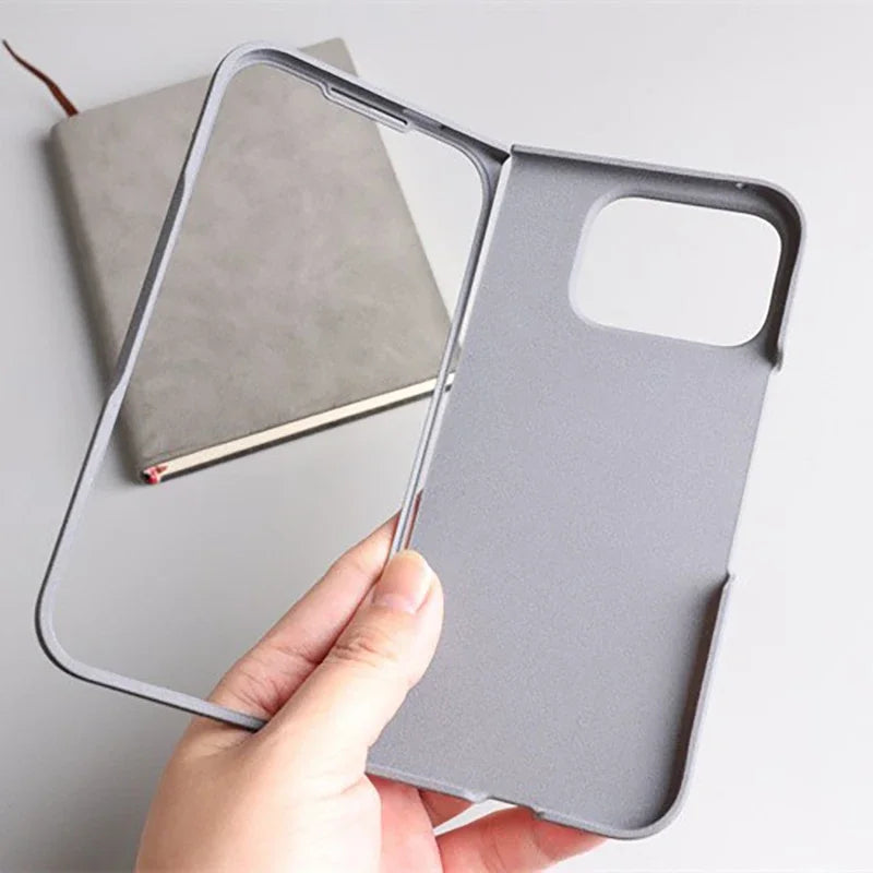 Sandstone Matte Hard PC Flip Phone Case for Google Pixel 9 Pro Fold Ultra Thin Anti-fall Full Protect Bumper for Pixel Fold 2