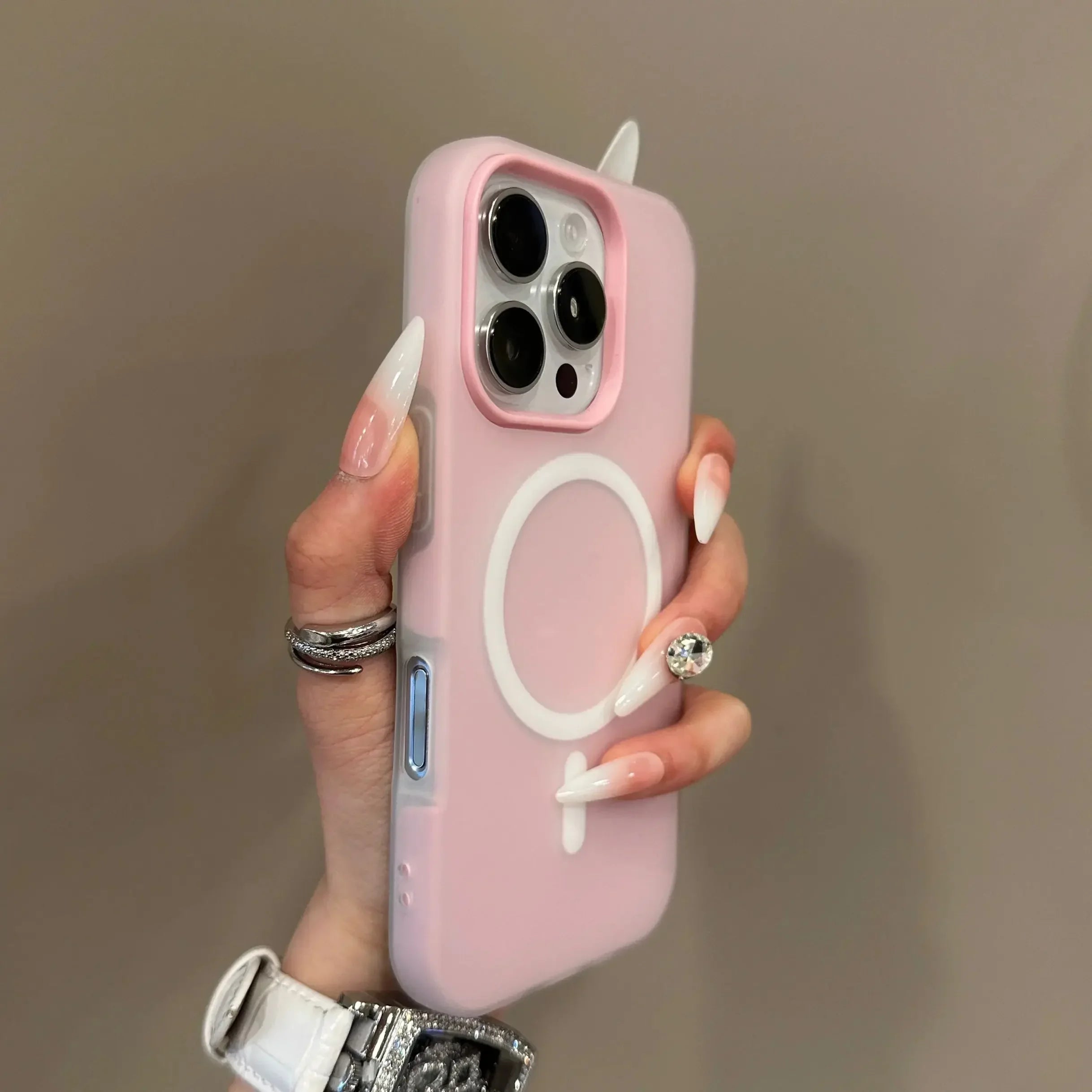Luxury Candy Color 2 IN 1 For Magsafe Case for iPhone 16 15 14 13 12 17 Pro Max Plus Magnetic Wireless Charge Clear Matte Cover