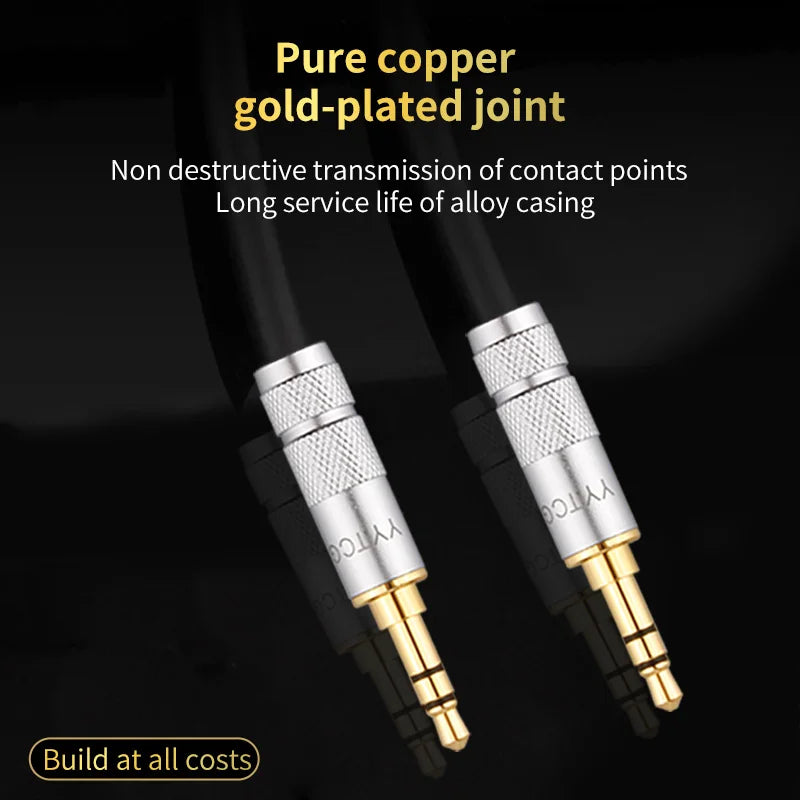 YYTCG Aux Jack Cable 3.5mm Audio jack cable 3.5mm speaker jack cable Samsung Xiaomi Redmi jbl headphone Automotive Aux jack cabl