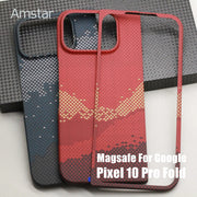 Kevlar Carbon Fiber Magnetic Case for Google Pixel 10 Pro Fold Cover Luxury Aramid Fiber Pixel 10 Pro Fold Magnetic Case