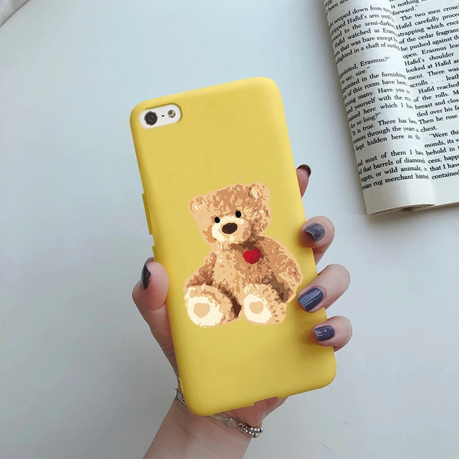 For iPhone 5 5S SE 2016 Case for iPhone 5 S Cover Silicon Cute Painted Case for iphone SE Cover Bumper for iphone 5S Phone Shell