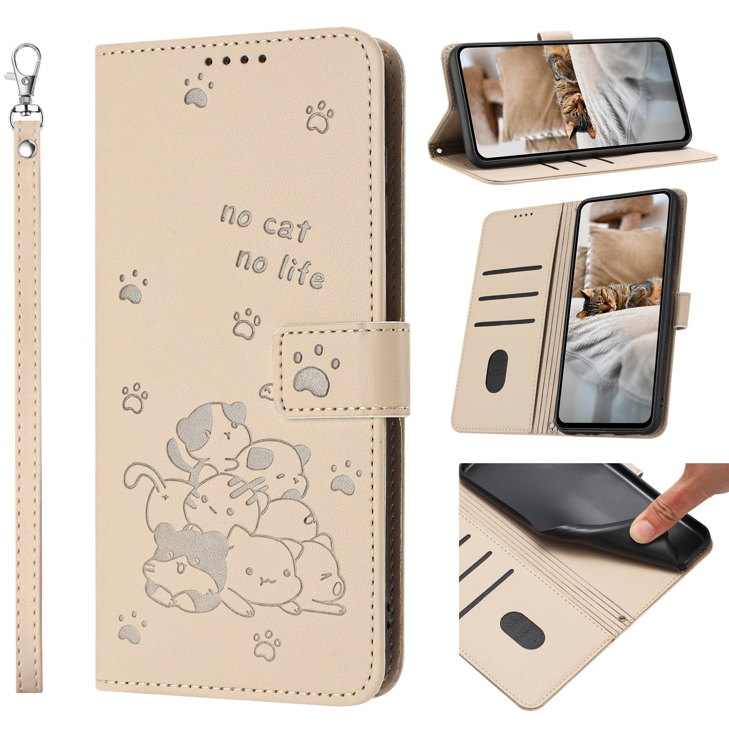 Luxury Flip Leather 3D Cute Cat Wallet Case For Google Pixel 7 8 10 9 Pro XL 6a 7A 8A 9A Magnetic Stand Phone Cover Coque Funda