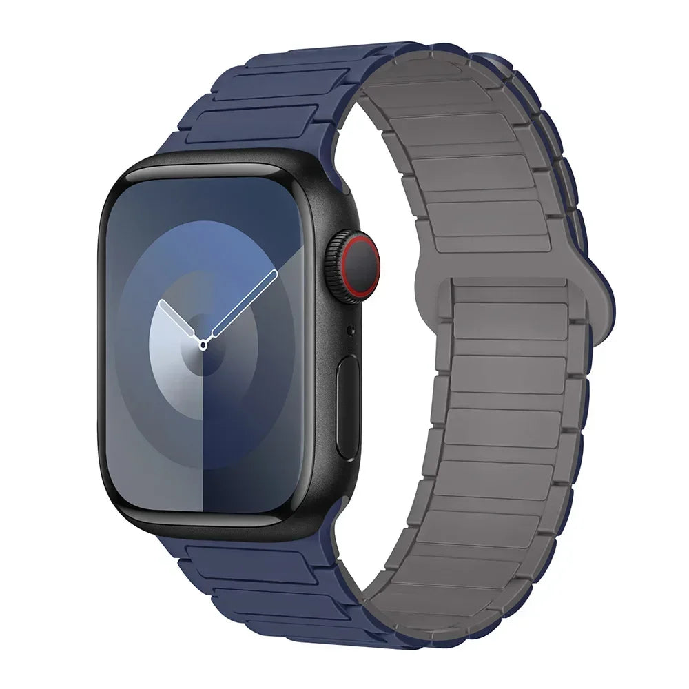 Hot Magnetic Loop For Apple Watch Bands 44 40 49 45 41 38mm Silicone Bracelet iWatch Series 11 10 9 8 7 6 5 4 3 Se Ultra 3/2 Str