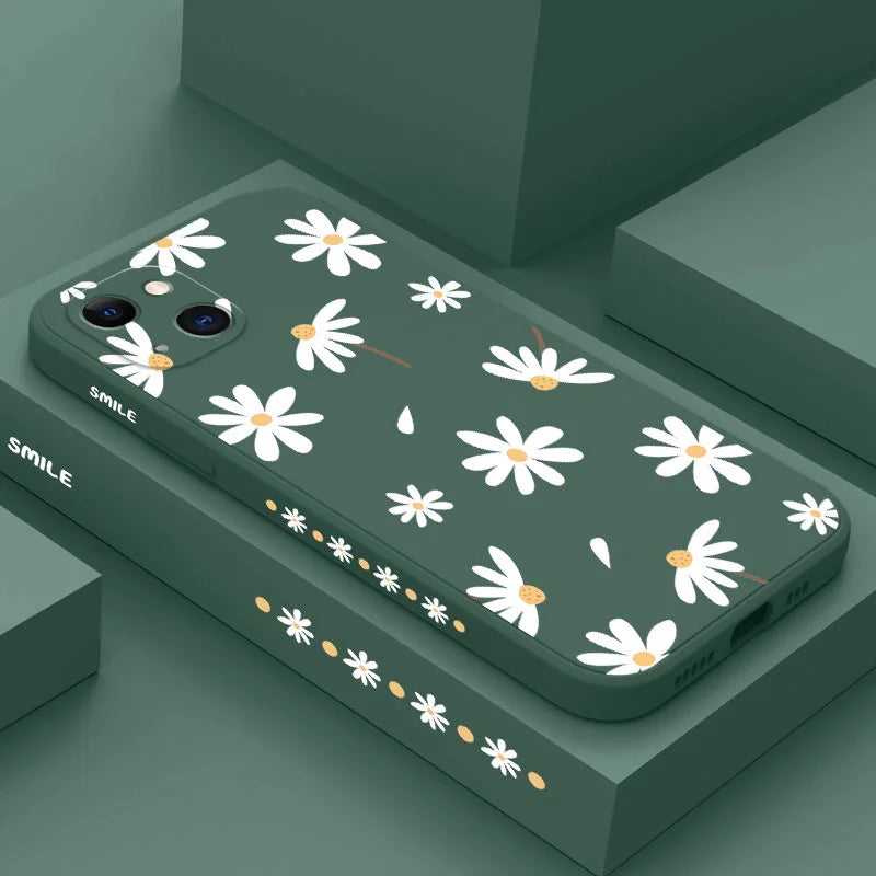 Plain Daisies Phone Case For iPhone 14 13 12 11 Pro Max Mini X XR XS MAX SE2020 8 7 Plus 6 6S Plus Cover