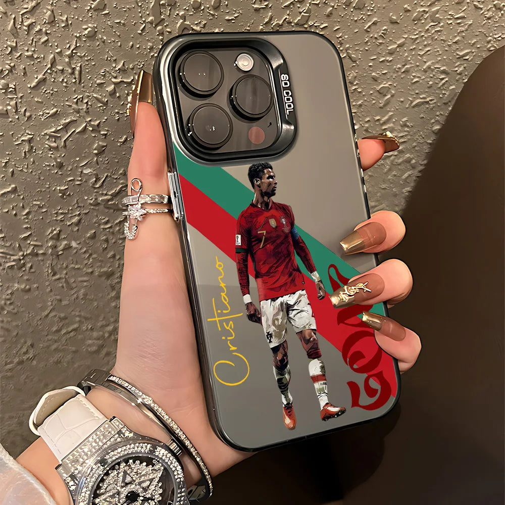 Phone Case For  Famous football players C-CR7 iPhone 17 17e 16e 16 15 14 13 12 11 mini Pro Max Air Plus Anti Fall Matte Cover
