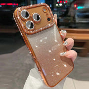 Luxury Diamond Glitter Phone Case For iPhone 17 Pro Max 17E Air 16 16E 15 14 13 12 11 Pro Max Plus Shockproof Women Phone Cover