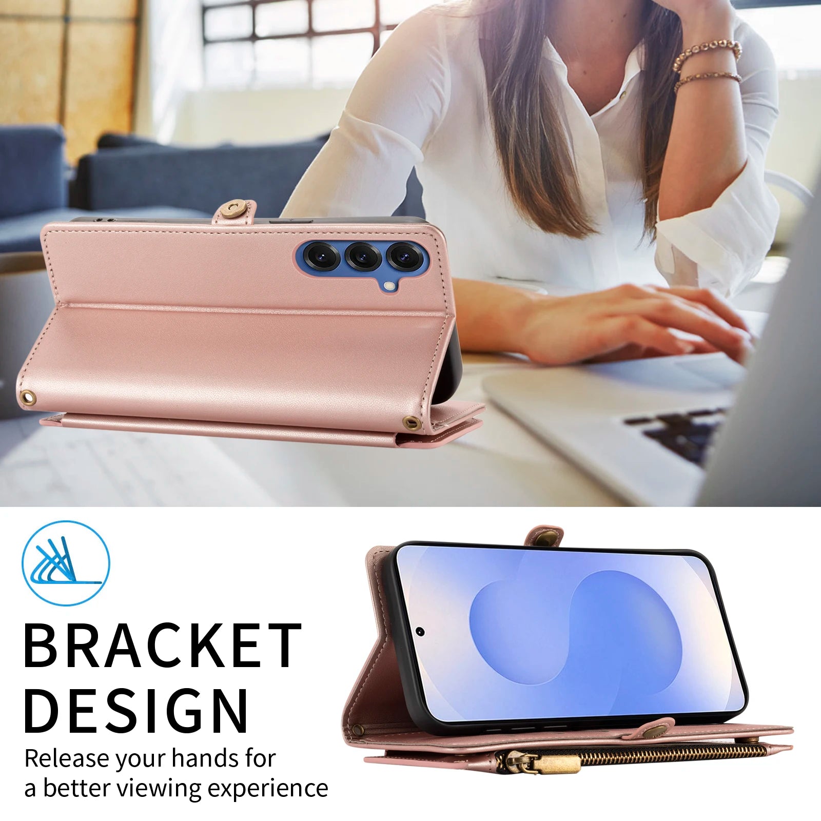 For Galaxy Galaxy S25 Ultra S24/S23/S22/S21/S20/S10/S9 Mobile Phone Case Flip Wallet Style with Multiple Card Slots for Coins and Cards Faux Leather Phone Protective Cover
