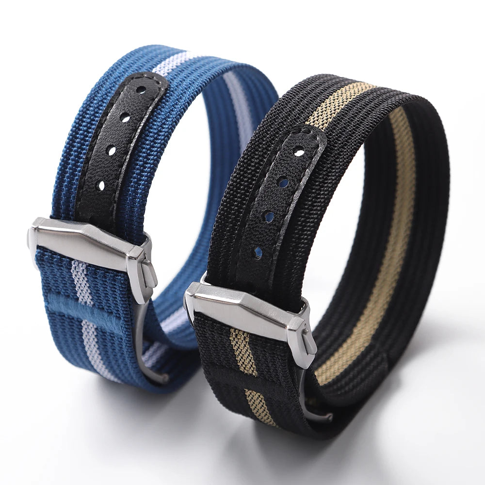 20mm Canvas Nylon Watch Strap For Omega for Swatch For Seiko Men Women Sport Washable Folding Buckle Watchband Watch Accessories