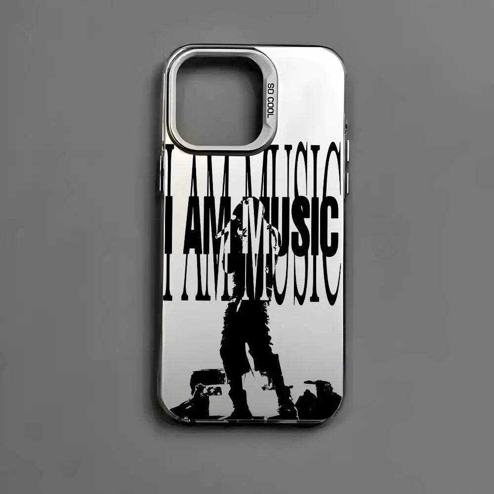 P-playboi Carti I AM MUSIC Phone Case For IPhone 17 16 15 14 13 12 11 Pro Max Air Multicolor Matte Laser Metallic Aurora Funda