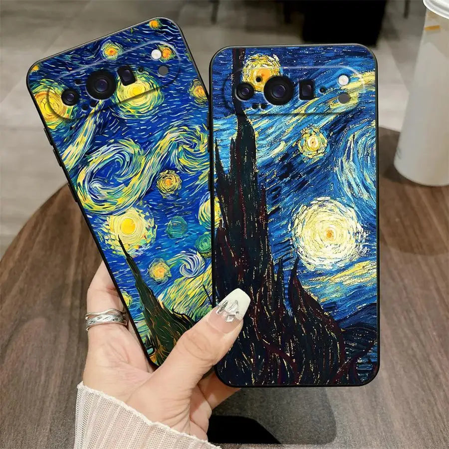Funda Phone Cover Case for Google Pixel 7a 9a 8a 10 9 Pro XL 6 7 8 Pro 6a Van Gogh's Starry Sky