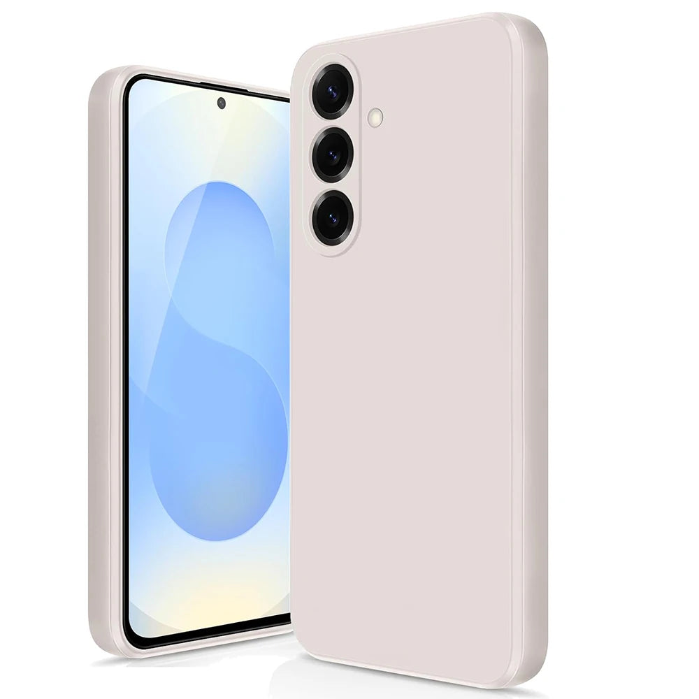 Square Silicone Soft Case For Samsung Galaxy S25 Edge S24 S23 S21 S20 FE S22 Ultra Plus Luxury Matte Back Cover Coque Fundas