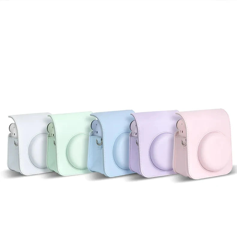 For Instax Mini 12 Camera Case PU Leather Soft Protective Case Trave Bag for Fujifilm Film Camera Bag with Shoulder Strap new