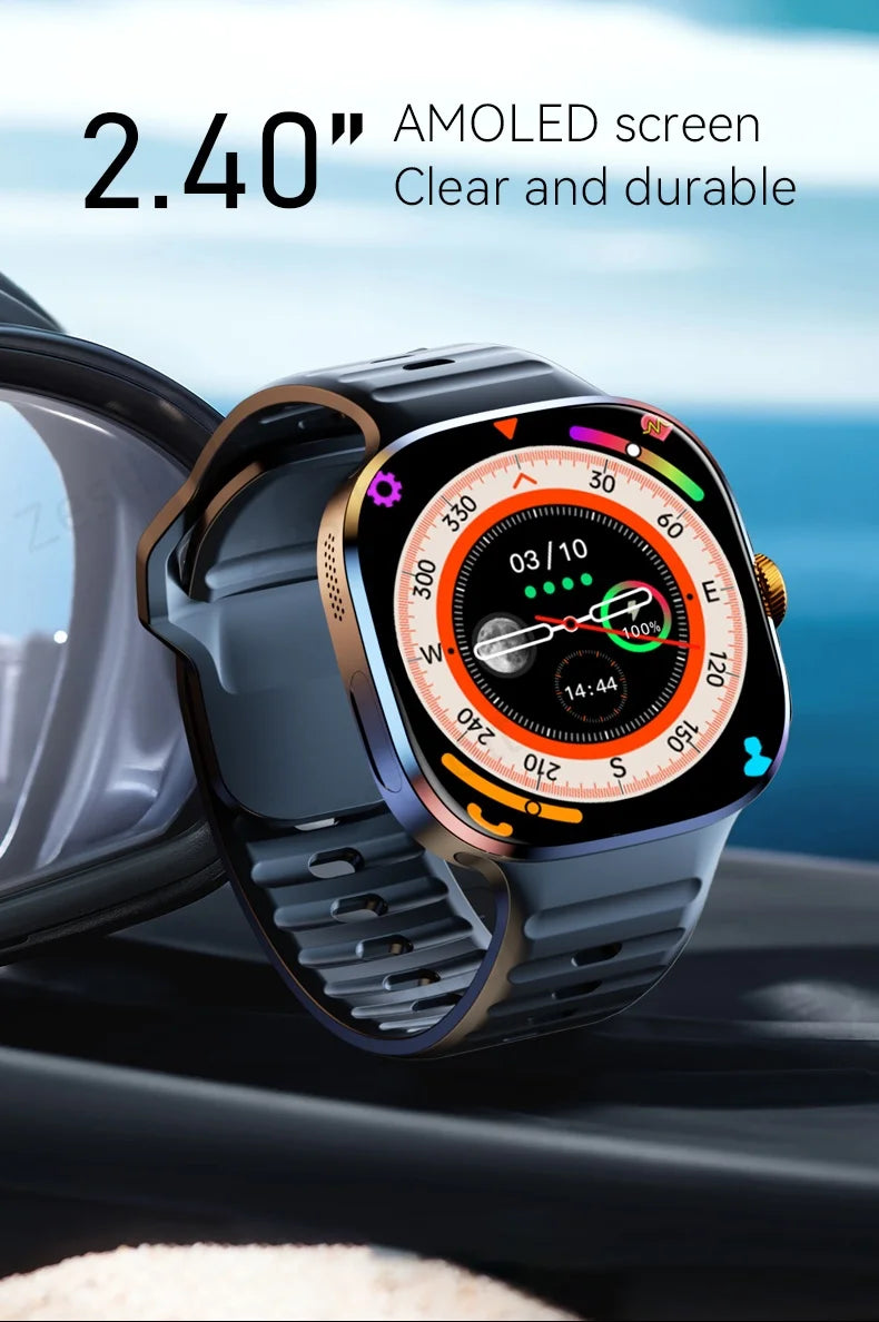 M99 4G 5G Full Netcom Smartwatch 2.4 inch Amoled Screen insert Sim Card GPS WIFI 190° Rotating Camera Game Android Smart Watch