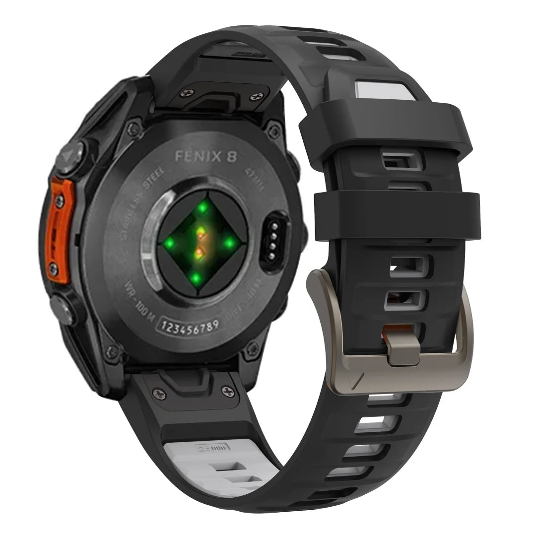 QuickFit 22mm 26mm Silicone Strap For Garmin Fenix 8 7 7X 7Pro 6X 6 5 5X/Epix 2 47mm 51mm Sport Breathable Bracelet Watch Band