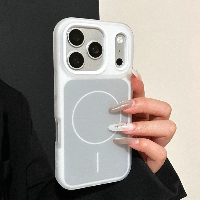 Luxury Magnetic Candy Jelly Color Phone Case For iPhone 11 12 13 14 15 16 17 Pro Max Plus Magsafe Bumper Matte Back Cases Cover