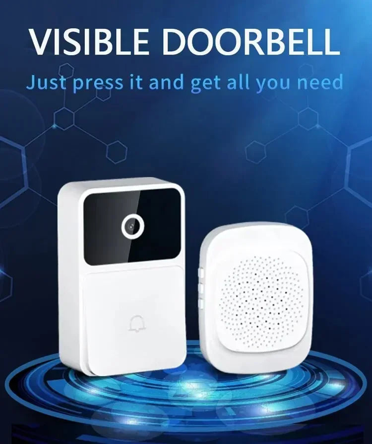 WiFi Tuya App Video Doorbell Wireless Home Intercom System Night Vision Door Viewer Camera Smart Home Security for Door Access