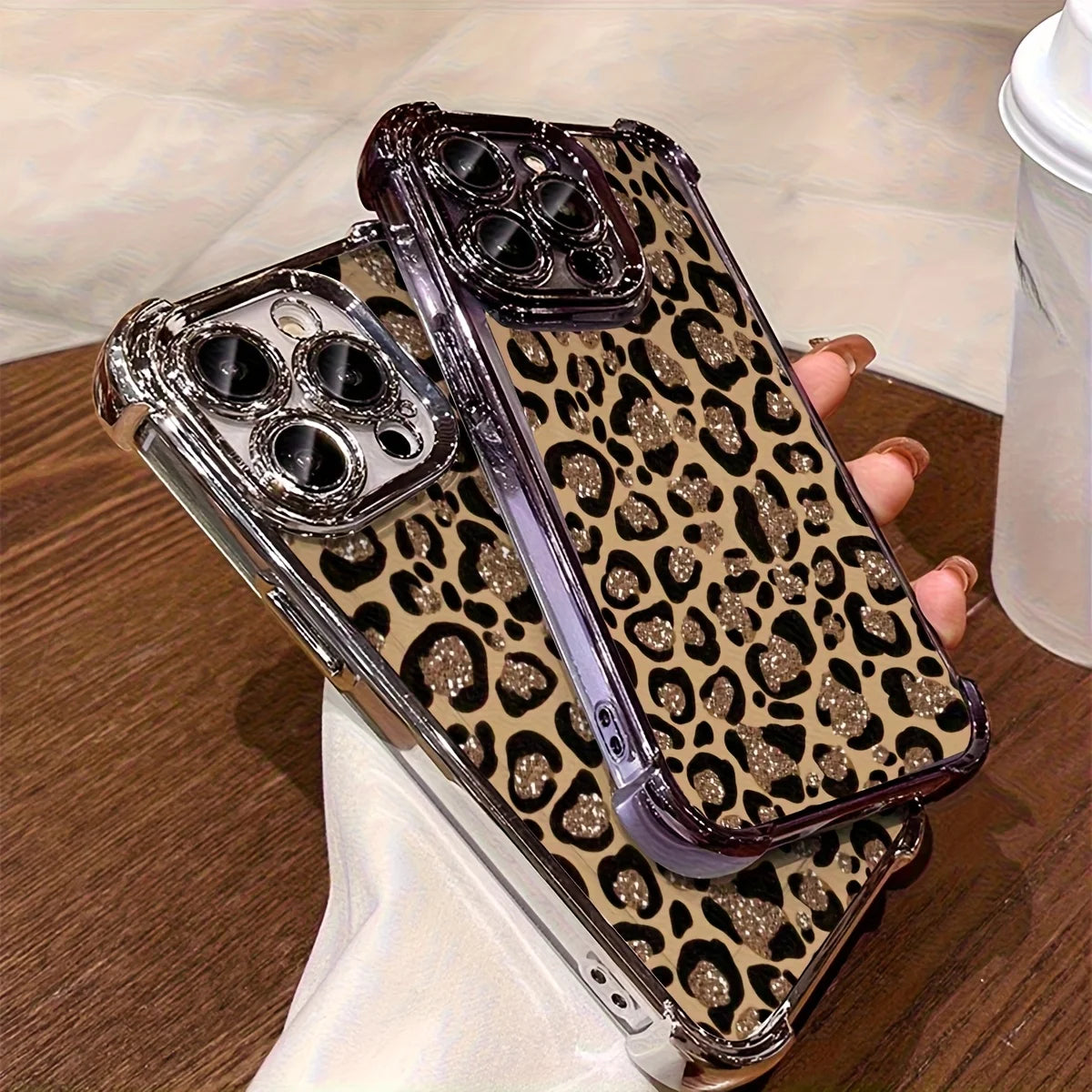 Luxury Personalized Leopard Print Design Phone Case For Samsung Galaxy S25 S24 S23 Ultra S22 S21 Plus FE AntiFall Silicone Cover