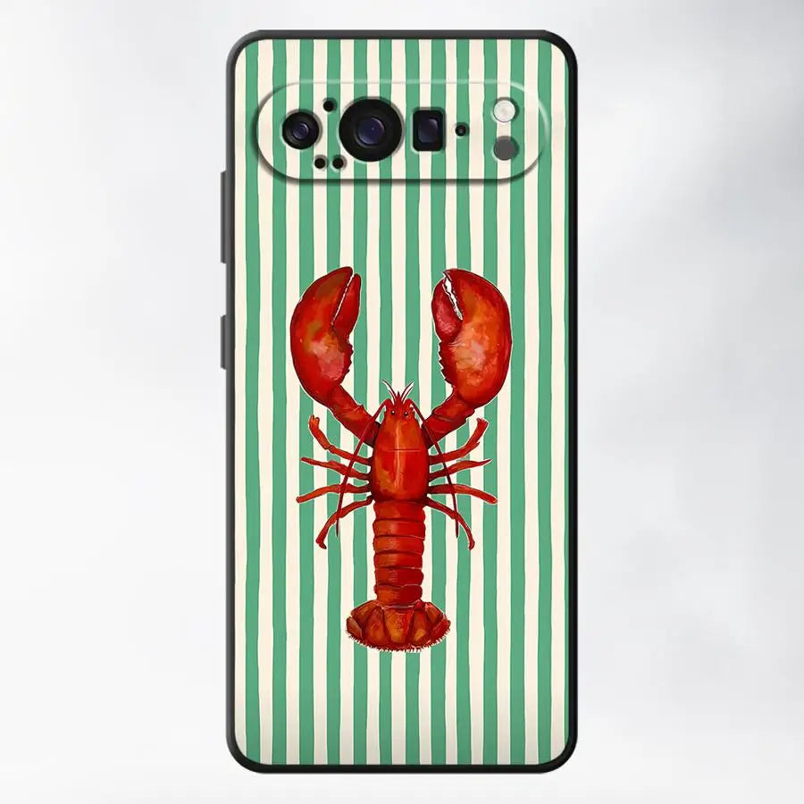 Ocean Striped Case for Google Pixel 10A 6a 7a 6 7 8 Pro 10 9 Pro XL 9a 8a Funda Phone Cover
