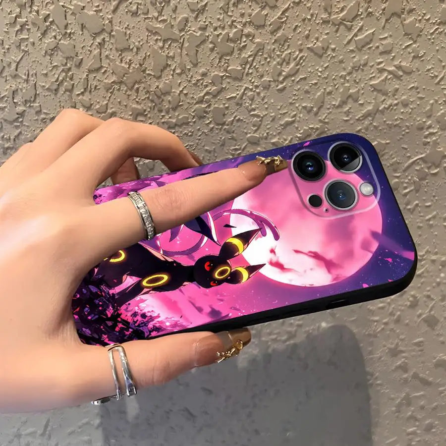 Hot Anime Pokemon Funda Phone Cover Phone Case for Apple iPhone Air XR XS MAX 12 17 Pro Max 15 Pro 7 8 14 11 13 16