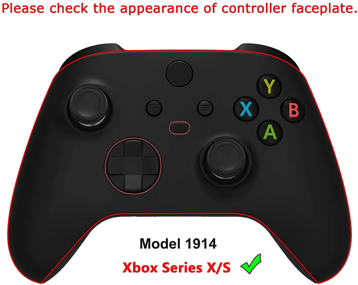 eXtremeRate Soft Touch Pattern Part Faceplate Case for Xbox Series X/S (Xbox Core) Controller - The Great Wave Series