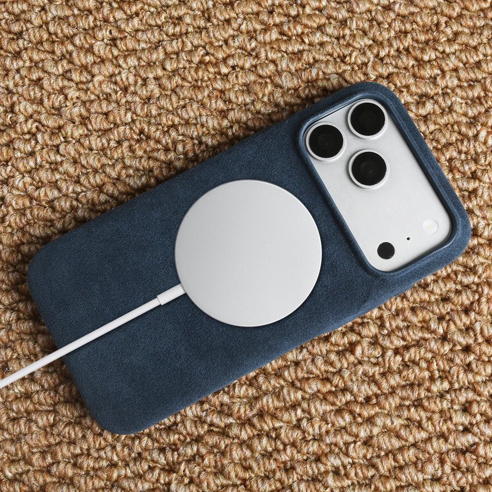 For Magsafe ALCANTARA Magnetic Case for iPhone 17 Pro Max Air 17e 16e 16 15 14 Plus 13 12 Mini 11 Pro Max Phone Case Back Cover