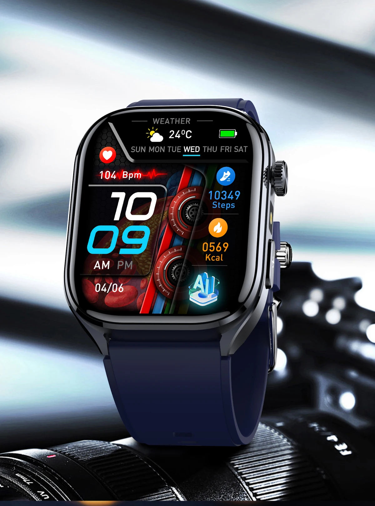 2026 New Accurate ECG Smart Watch Heart Health Analysis Blood analysis Blood Lipid Blood Pressure BT call Smart Watches For Men