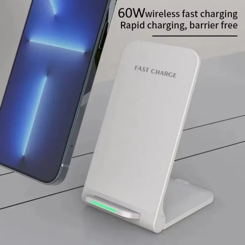 100W Wireless Charger Stand Pad For iPhone 13 12 11 Pro X XS Max XR 8 Samsung S21 S20 Qi Fast Charging Dock Station Phone Holder