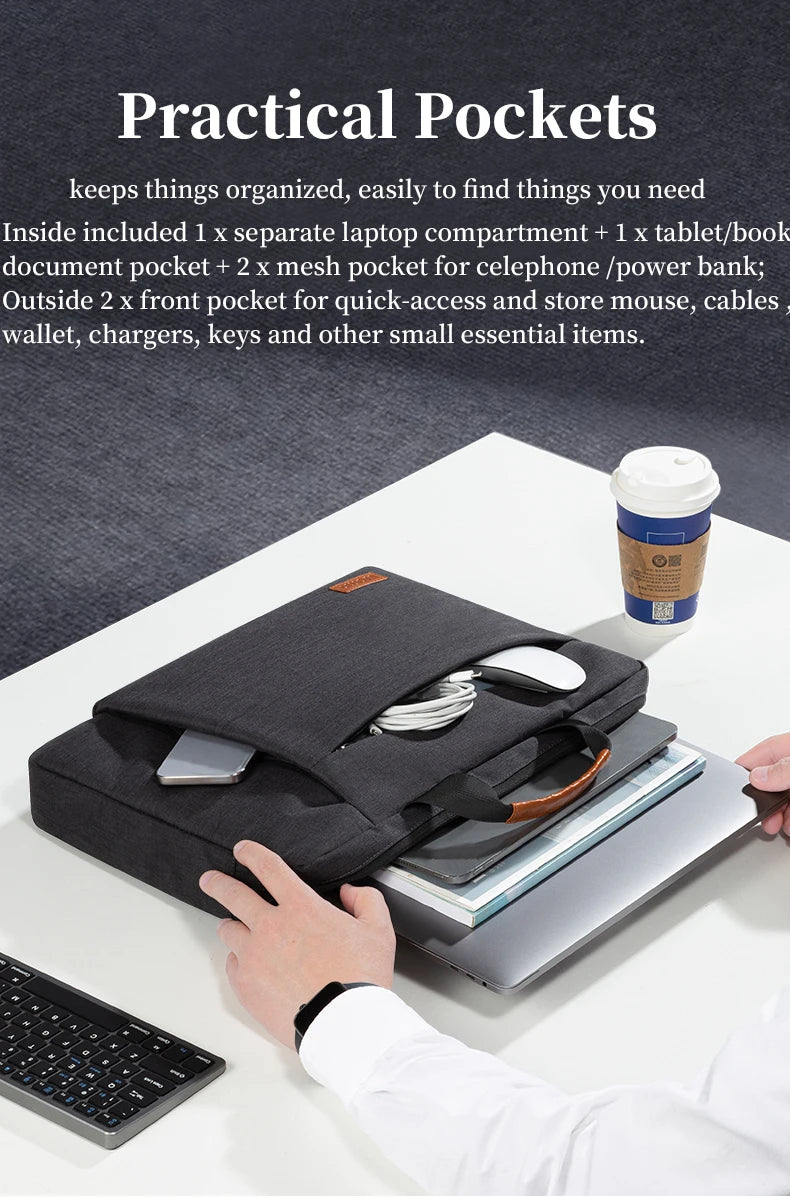 Laptop Bag 15.6 16 Inch Men Business Messenger Shoulder Handbag Briefcase for Macbook Huawei HP Lenovo Dell ASUS Xiaomi Surface