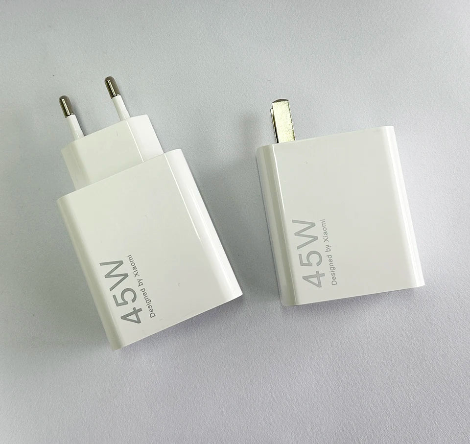 Oirginal XIAOMI 45W Charger Type C Turbo Charge Fast Charging Adapter Redmi Note 15 14 13 12 11 X Pro 10t Poco M7 X7 K40 Pad 6