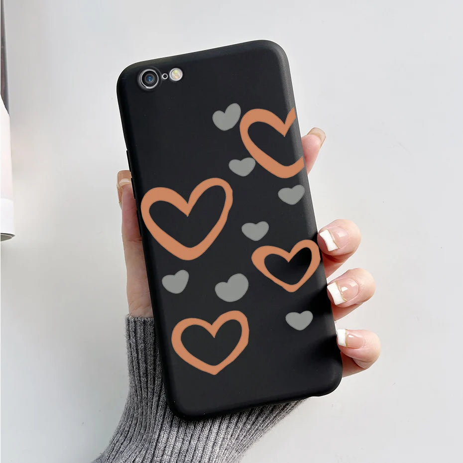 Stylish Painted Cover For iPhone 6 6S Plus Case iPhone6 6S Plus Cover Silicone Soft Phone Back Case For Apple iPhone 6 6S Coque