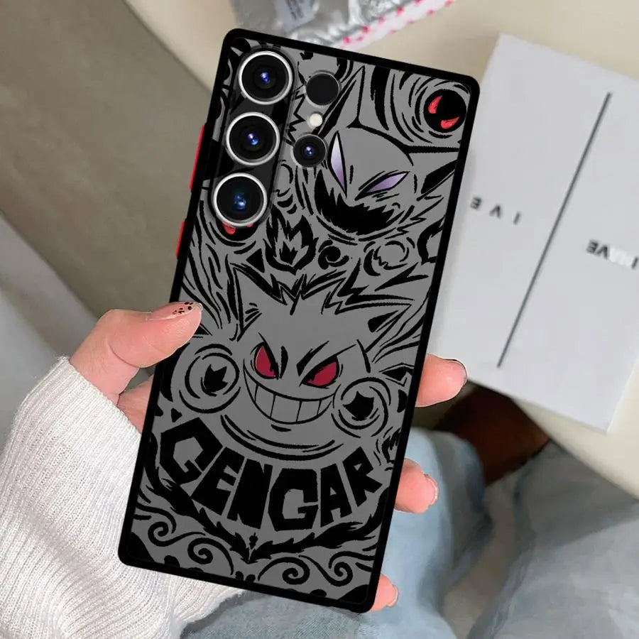Case for Samsung Galaxy S26 S22 Note 20 Ultra 10+ S21 S24 Plus S25 Ultra S23 FE S20 FE Funda Back Phone Cover Pokemon Gengar